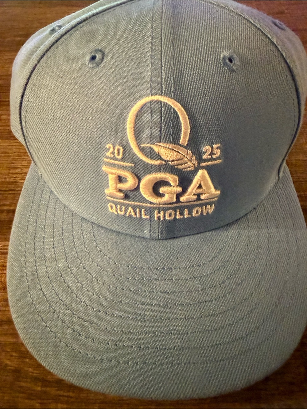 New Era Quail Hollow PGA Embroidered Cap - Blue with White Logo